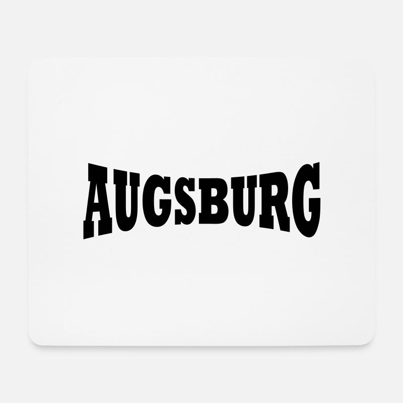 Augsburg Schriftzug - Mousepad (Querformat) - Weiß