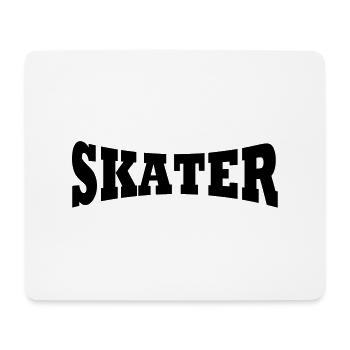 Skater Schiftzug - Tapis de souris (format paysage) - blanc - Devant