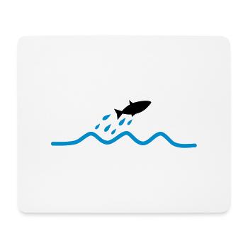 flying_fish - Mousepad (Querformat) - Weiß - Vorne