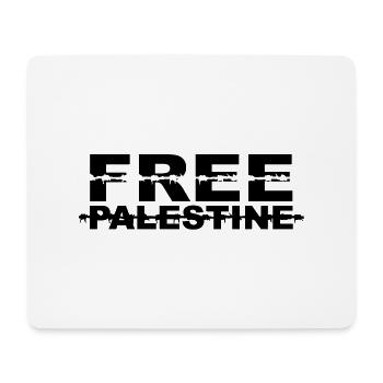 free palestine - Tapis de souris (format paysage) - blanc - Devant