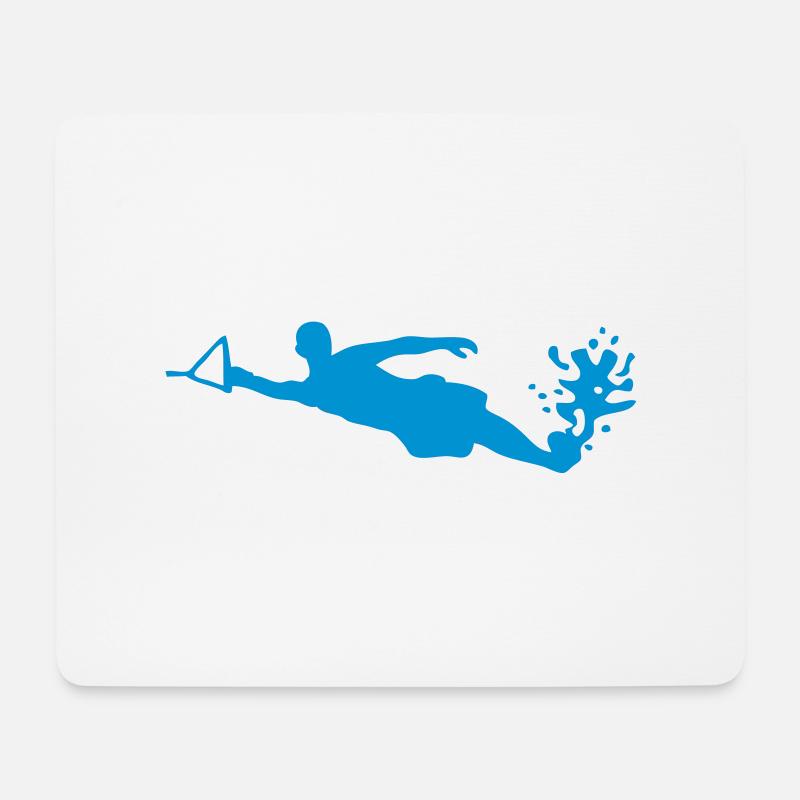 Wasserski Wasserski Eskimo - Mousepad (Querformat) - Weiß