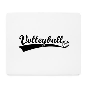 Volleyball Volley-ball Volley - Tapis de souris (format paysage) - blanc - Devant