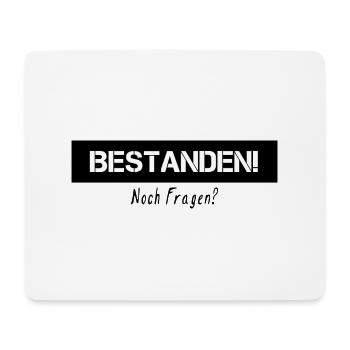 Führerschein Bestanden! Noch Fragen? - Mousepad (Querformat) - Weiß - Vorne
