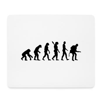 Évolution Musicien - Tapis de souris (format paysage) - blanc - Devant