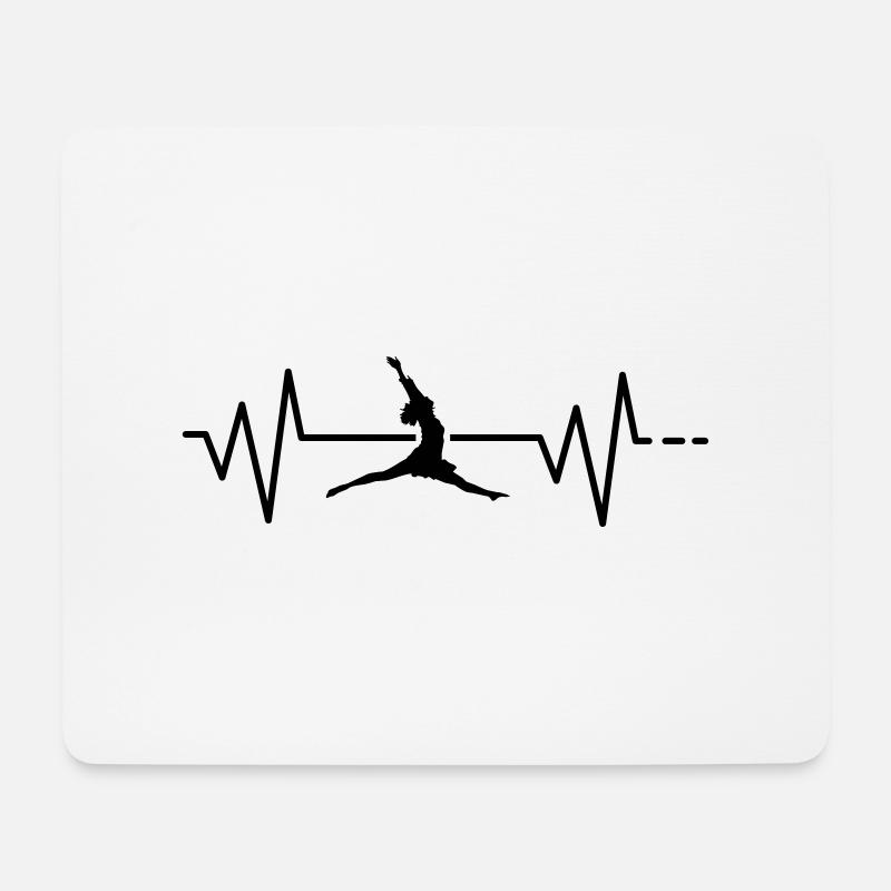 Dancing - heartbeat, hobby, leisure, sport, pulse - Mouse Pad (horizontal) - white