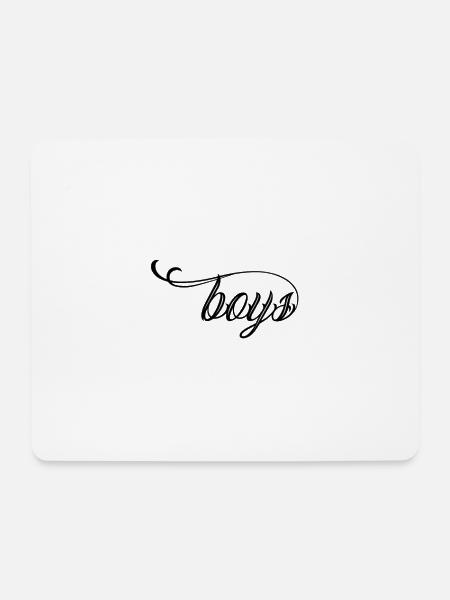 boys black - Mousepad (Querformat) - Weiß