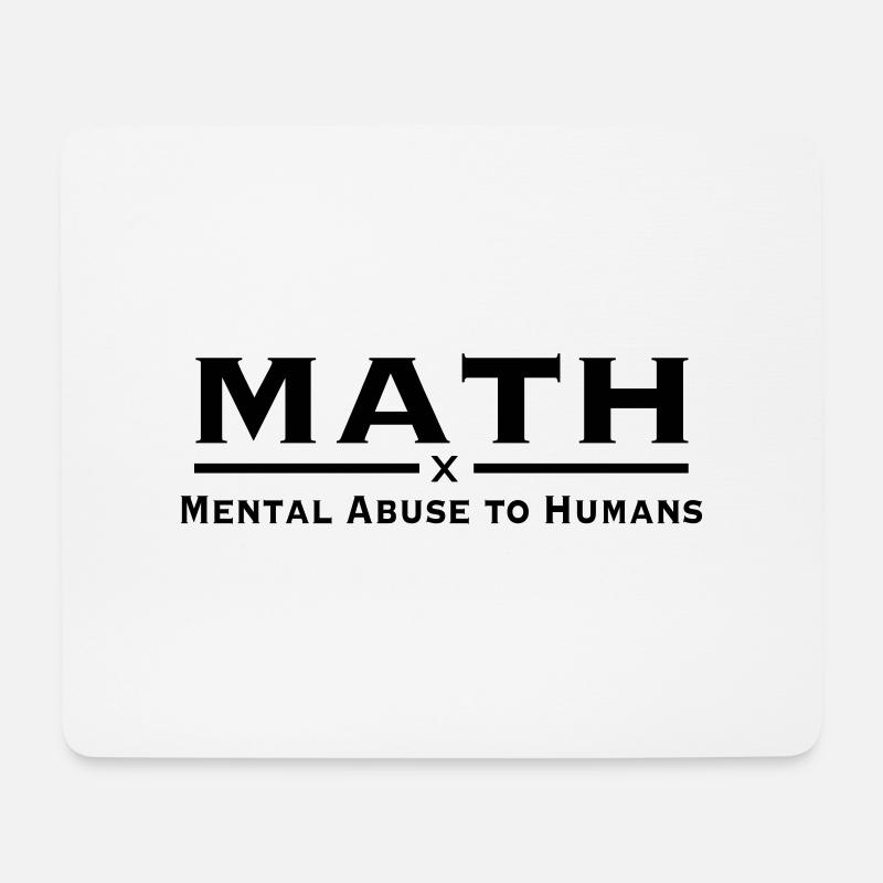 math - Mousepad (Querformat) - Weiß