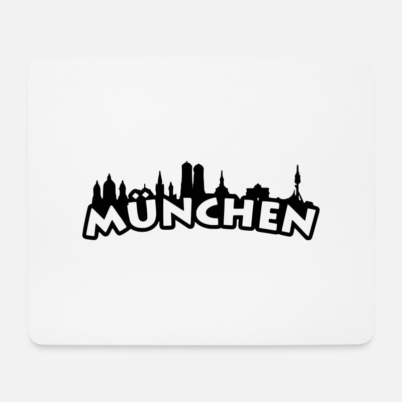 Munich - Mouse Pad (horizontal) - white