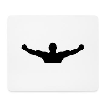 sieger_f1 - Mousepad (Querformat) - Weiß - Vorne
