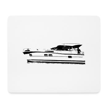 boot001 - Mousepad (Querformat) - Weiß - Vorne