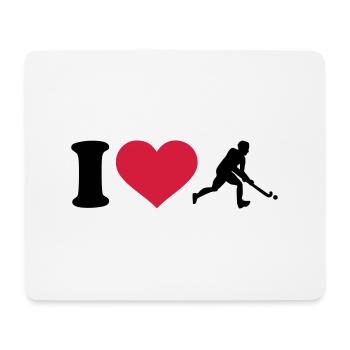 Hockey - Mousepad (Querformat) - Weiß - Vorne