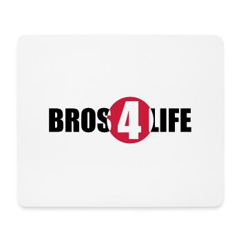 Bros 4 Life Logo Design - Mouse Pad (horizontal) - white - Front
