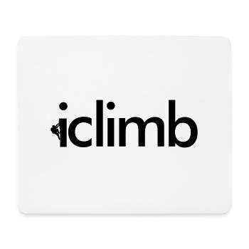 I climb - Mousepad (Querformat) - Weiß - Vorne