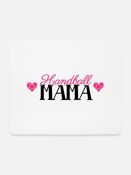 Handball Mama - Mousepad (Querformat) - Weiß
