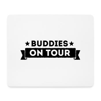 Buddies On Tour - Mousepad (Querformat) - Weiß - Vorne