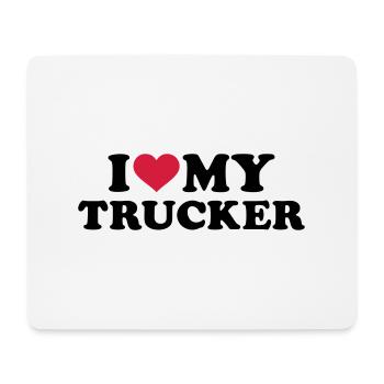 Trucker - Mousepad (Querformat) - Weiß - Vorne