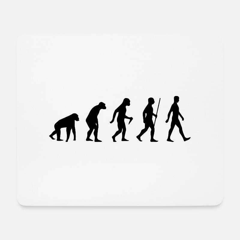 evolution - Mouse Pad (horizontal) - white