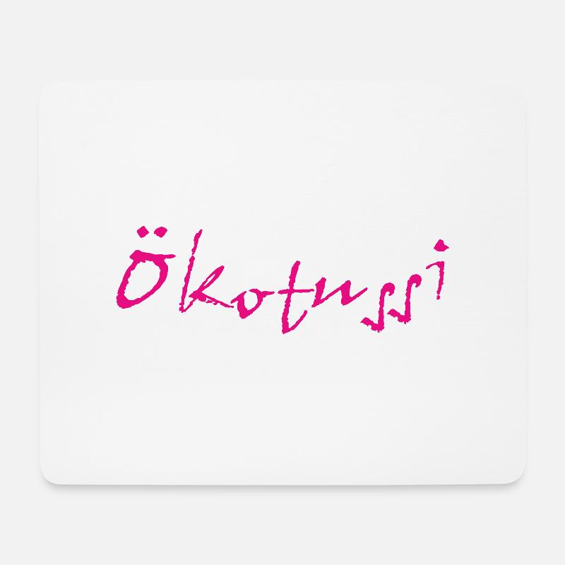 Ökotussi 1 - Mousepad (Querformat) - Weiß