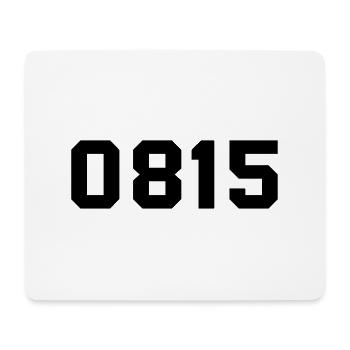 0815 - Mousepad (Querformat) - Weiß - Vorne