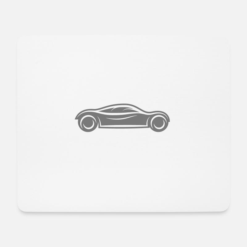 puls herzschlag frequenz rennfahrer sportwagen coo - Mousepad (Querformat) - Weiß