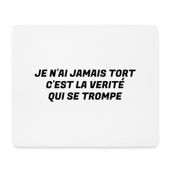 Humour - Drôle - Blague - Rire - Fun - Cool - Tapis de souris (format paysage) - blanc - Devant
