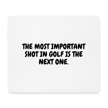 Golf - Sport - Golfer - Club - Green - Game - Play - Mousepad (Querformat) - Weiß - Vorne