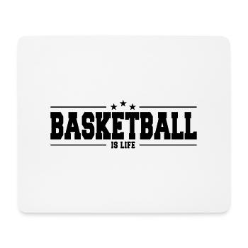 basketball is life 1 - Mouse Pad (horizontal) - white - Front