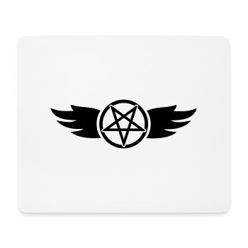 pentagramm / pentagram flügel - Mousepad (Querformat) - Weiß - Vorne