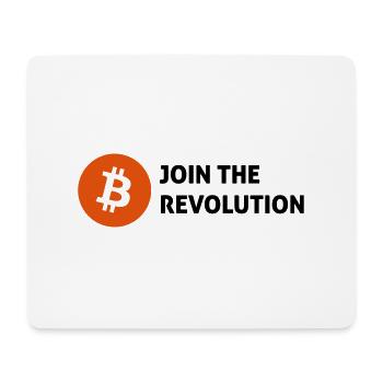 bitcoin - Mousepad (Querformat) - Weiß - Vorne