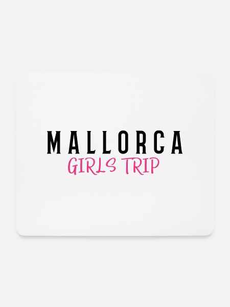 mallorca girls trip - Mousepad (Querformat) - Weiß