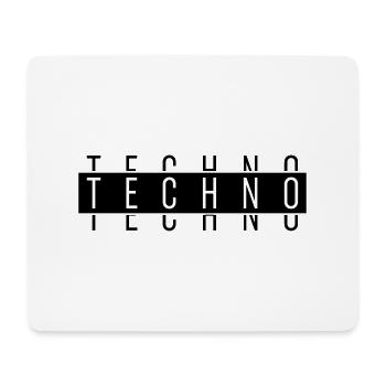 TECHNO TECHNO TECHNO - Mouse Pad (horizontal) - white - Front