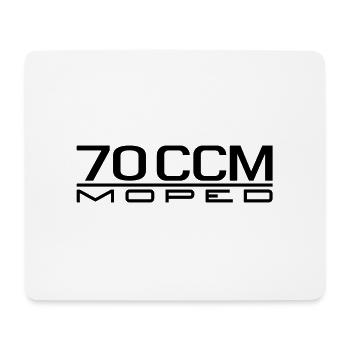 70 ccm Moped Emblem - Mousepad (Querformat) - Weiß - Vorne