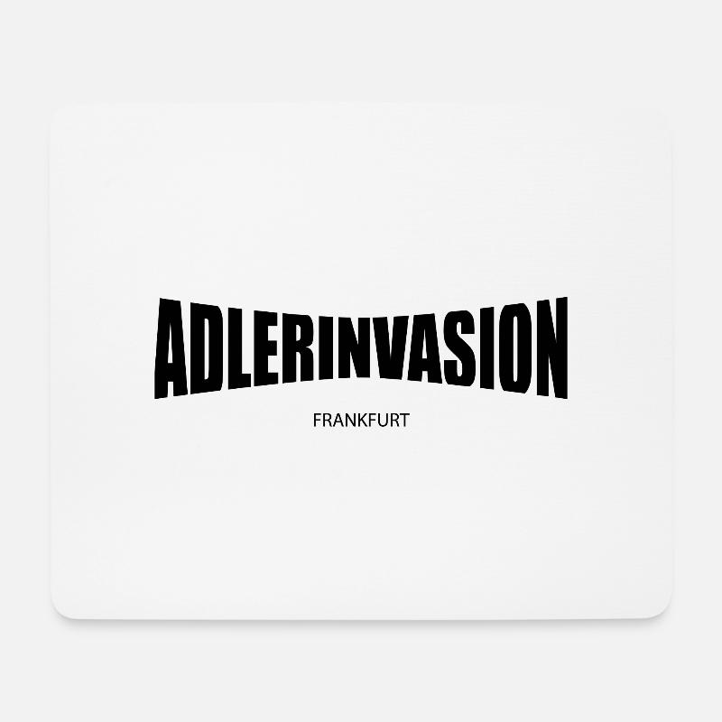 Adlerinvasion Frankfurt - Mousepad (Querformat) - Weiß