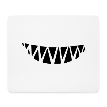 Smiling teeth minimum distance - Mouse Pad (horizontal) - white - Front