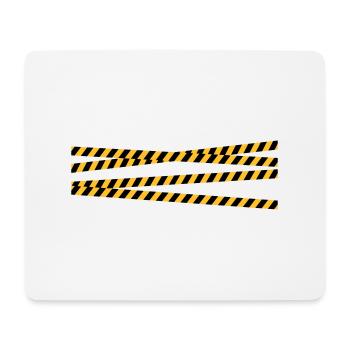 Security tape blocking zone - Mouse Pad (horizontal) - white - Front