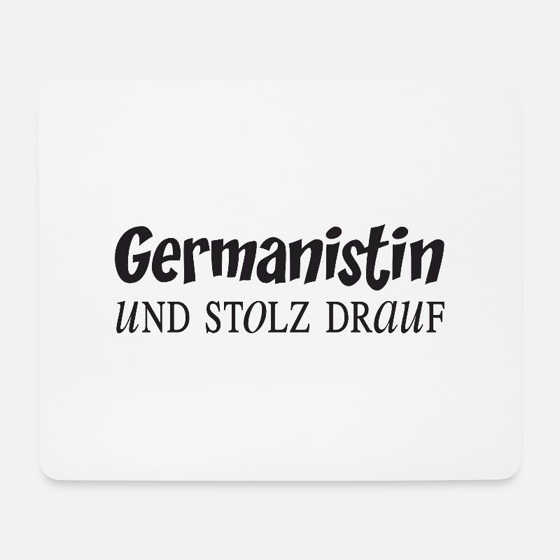 Germanistin und stolz drauf - Mousepad (Querformat) - Weiß