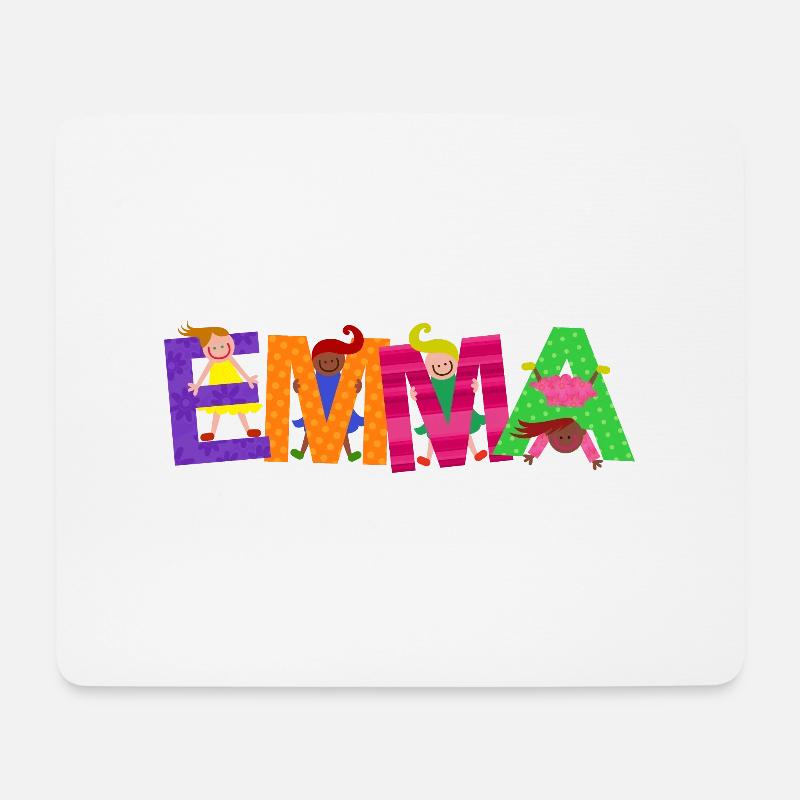 Emma - Mousepad (Querformat) - Weiß