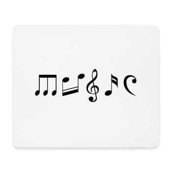 Partitions de musique - Tapis de souris (format paysage) - blanc - Devant