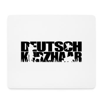 DEUTSCH KURZHAAR Jagdhunde Jagdhund Jäger Wilsigns - Mousepad (Querformat) - Weiß - Vorne