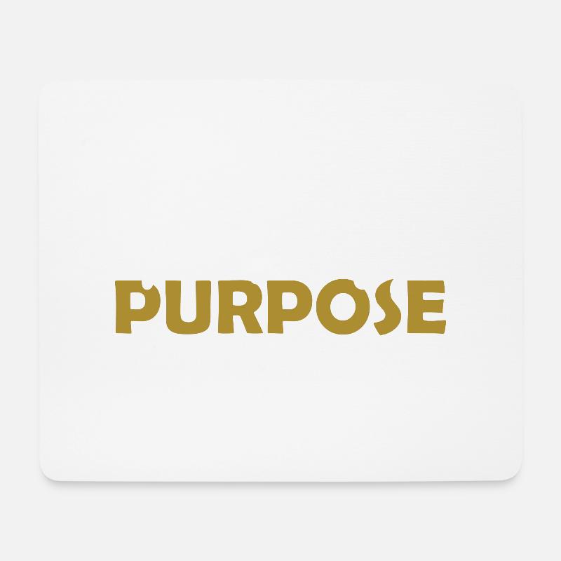 Powered by Purpose - Mousepad (Querformat) - Weiß
