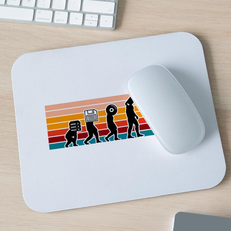 Evolution Of Man Coding Software Developer Program Mousepad (Querformat)