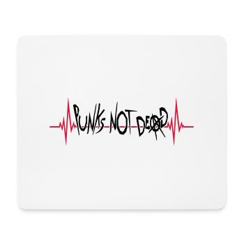 punks not dead Zitat - Mousepad (Querformat) - Weiß - Vorne
