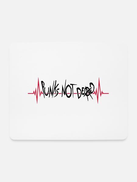 punks not dead Zitat - Mousepad (Querformat) - Weiß