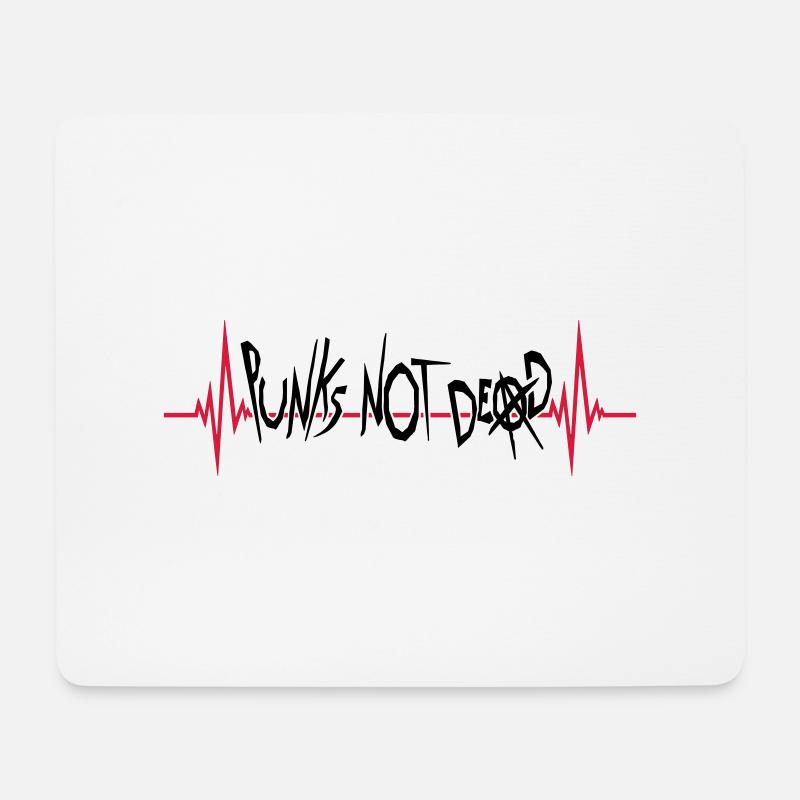punks not dead Zitat - Mousepad (Querformat) - Weiß