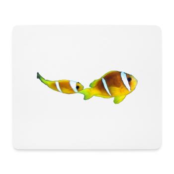 Nemo fishes - Tapis de souris (format paysage) - blanc - Devant