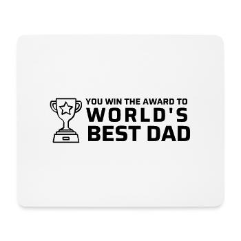 Der beste Vater der Welt - Mousepad (Querformat) - Weiß - Vorne