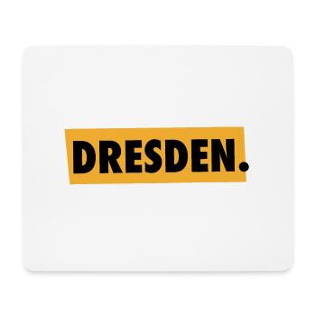Dresden - Schriftzug - Sachsen - Mousepad (Querformat) - Weiß - Vorne