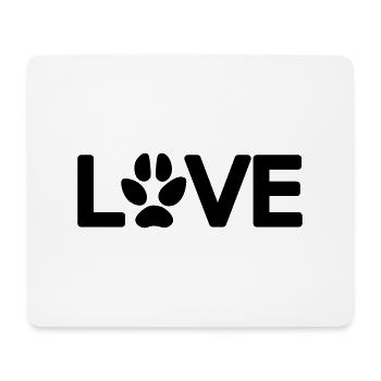 Love Dog Paw 1 Vector - Mouse Pad (horizontal) - white - Front