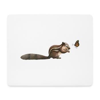 petit tamia - Tapis de souris (format paysage) - blanc - Devant