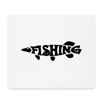 Angeln - Mousepad (Querformat) - Weiß - Vorne